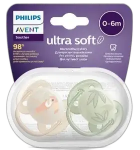 Avent Sucette Ultra Soft 0-6m Boy 91/07