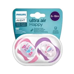 Avent Sucette 6-18m Girl Pap/ballo