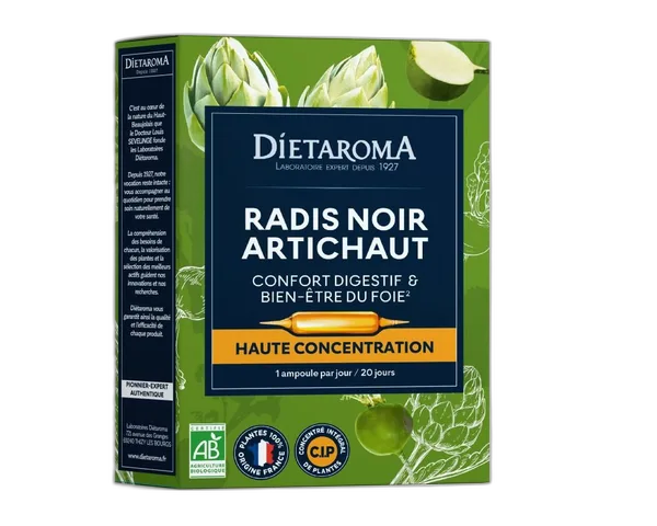 Dietaroma C.i.p Radis Noir Artichaut 20 Amp