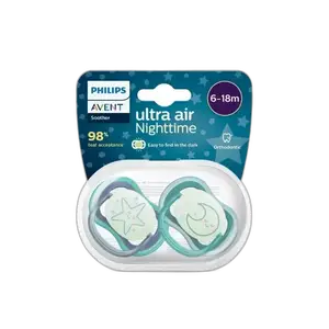 Avent Sucette Ultra Air Night 6-18 Boy