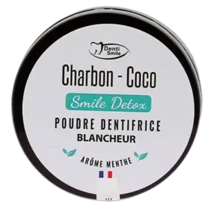 Denti-smile Poudre Blancheur Pot Charbon Coco Menthe